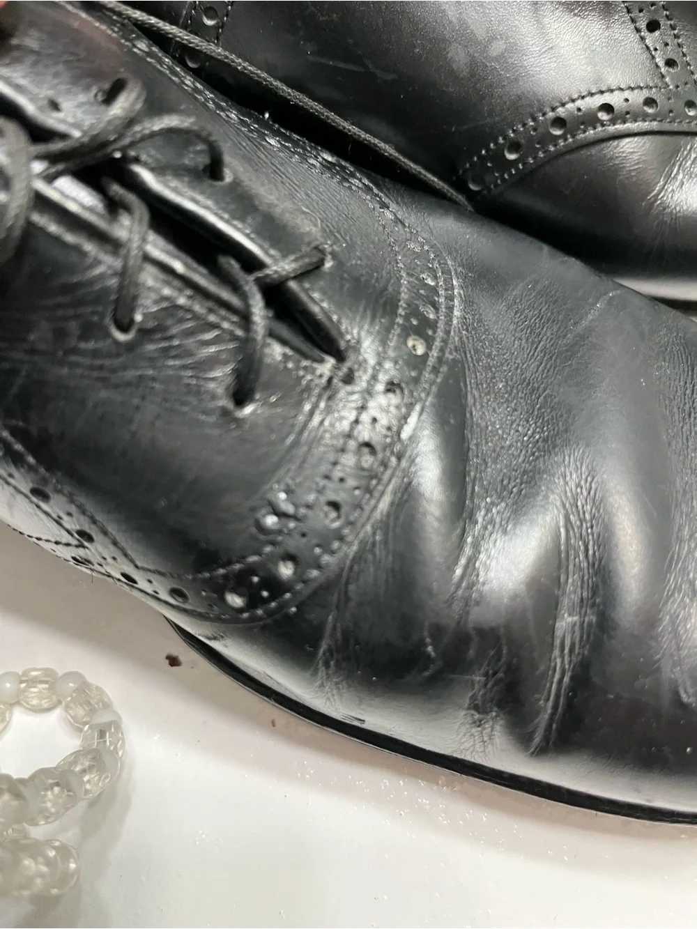 Alden Black Leather Wingtip Oxfords